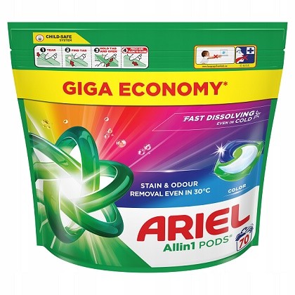 Ariel kapsle 70ks Color All in 1 Ariel kapsle 70ks Color All in 1 - Drogerie Prací prostředky Kapsle